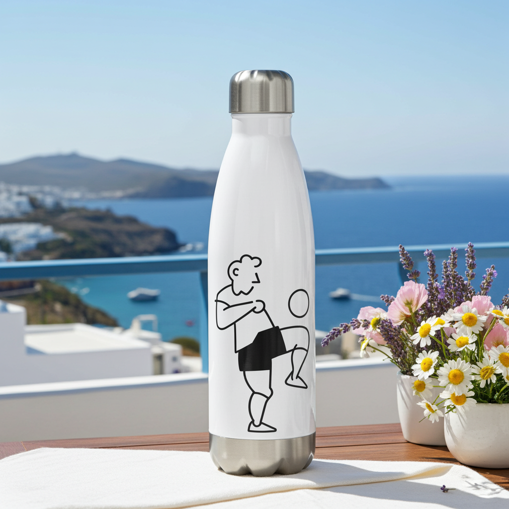 Borraccia Termica Sport 500ml in Acciaio Inox — Design Originale | Doppia Parete Isolante | Caldo e Freddo 12 Ore