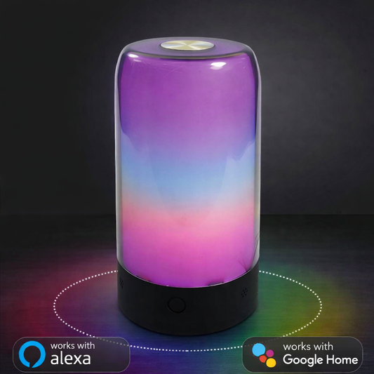 Lampada Smart LED 8W RGB da tavolo con connessione WiFi e Bluetooth compatibile Alexa e Google Home - Casa Dolce Inverno