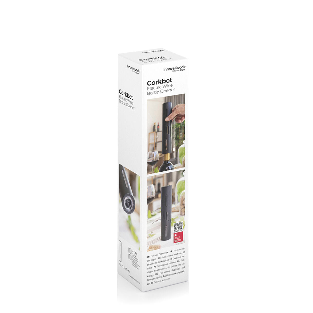 Cavatappi Elettrico per Vino – Apri Bottiglie Automatico Facile e Veloce