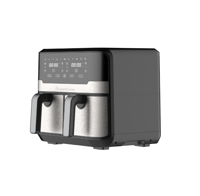 Friggitrice ad Aria MasterPro Rocket Duo 900 — Doppio Cestello 9L 2400W Touch Screen | Cucina Due Pietanze Insieme