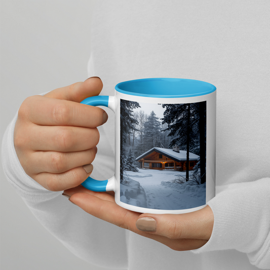 Tazza Mug Ceramica disegno Personalizzato Paesaggio Invernale con Neve
